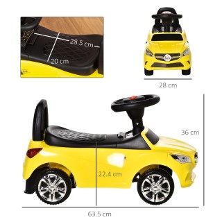 HOMCOM Ride-on Toy Car for Children, Μουσική και Φώτα, Ηλικία 18-36...
