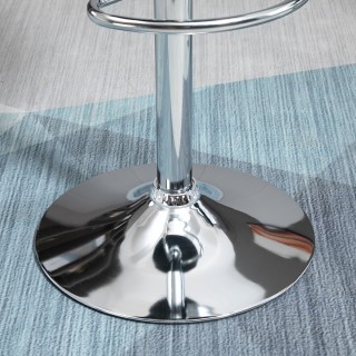 HOMCOM Σετ 2 Περιστρεφόμενα Σκαμπό Μπαρ με Ρυθμιζόμενο Ύψος - Σκούρ...