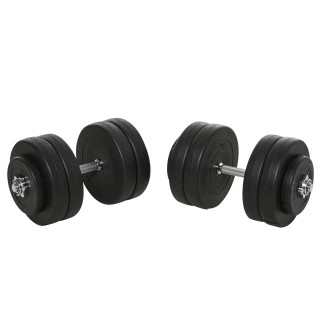 HOMCOM Set Dumbbells Gym 50kg Ρυθμιζόμενο κιτ Βαρών Bodybuilding με... HOMCOM Set Dumbbells Gym 50kg Ρυθμιζόμενο κιτ Βαρών Bodybuilding με...