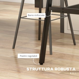 HOMCOM Ορθογώνιο Τραπέζι Bar για 4 Άτομα σε MDF και μέταλλο, 118x58... HOMCOM Ορθογώνιο Τραπέζι Bar για 4 Άτομα σε MDF και μέταλλο, 118x58...