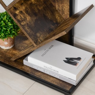 Σχεδιασμός βιβλιοθήκης Homcom σε βιομηχανικό στυλ ξύλινο δέντρο με ... Σχεδιασμός βιβλιοθήκης Homcom σε βιομηχανικό στυλ ξύλινο δέντρο με ...