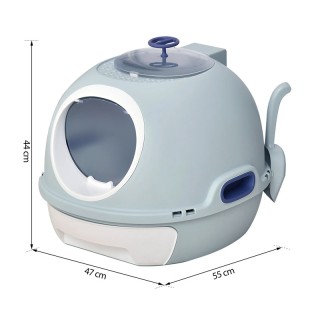 Φορητή Κλειστή Τουαλέτα Γάτας με Φτυαράκι 47 x 55 x 44 cm PawHut D3... Φορητή Κλειστή Τουαλέτα Γάτας με Φτυαράκι 47 x 55 x 44 cm PawHut D3...