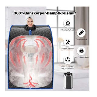 Φορητή Αναδιπλούμενη Σάουνα Ατμού με Ολόσωμη Καμπίνα 3 Lt 78 x 87 x... Φορητή Αναδιπλούμενη Σάουνα Ατμού με Ολόσωμη Καμπίνα 3 Lt 78 x 87 x...