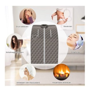 Φορητή Αναδιπλούμενη Σάουνα Ατμού με Ολόσωμη Καμπίνα 3 Lt 78 x 87 x... Φορητή Αναδιπλούμενη Σάουνα Ατμού με Ολόσωμη Καμπίνα 3 Lt 78 x 87 x...