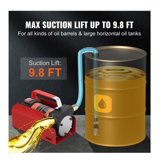 Φορητή Αντλία Μετάγγισης Καυσίμου 12V 37.8 Lt/min VEVOR C155W40LPM1... Φορητή Αντλία Μετάγγισης Καυσίμου 12V 37.8 Lt/min VEVOR C155W40LPM1...