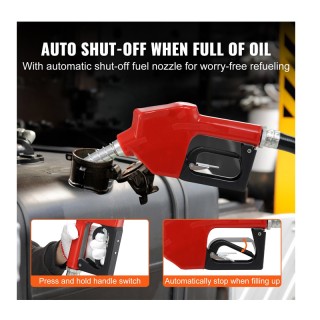 Φορητή Αντλία Μετάγγισης Καυσίμου 12V 37.8 Lt/min VEVOR C155W40LPM1...