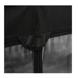 Φορητή Υφασμάτινη Ντουλάπα με Μεταλλικό Σκελετό 120 x 49 x 163 cm 5...