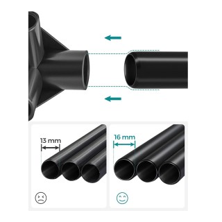 Φορητή Υφασμάτινη Ντουλάπα με Μεταλλικό Σκελετό Χρώματος Σκούρο Μπλ...