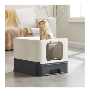 Φορητή Κλειστή Τουαλέτα Γάτας 54.3 x 42.5 x 37.8 cm Feandrea PPT001W01 Φορητή Κλειστή Τουαλέτα Γάτας 54.3 x 42.5 x 37.8 cm Feandrea PPT001W01