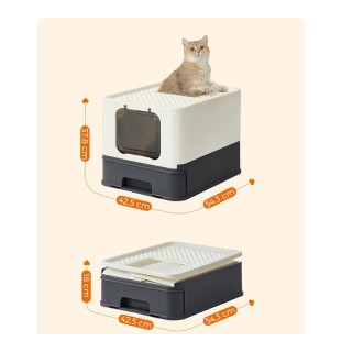 Φορητή Κλειστή Τουαλέτα Γάτας 54.3 x 42.5 x 37.8 cm Feandrea PPT001W01 Φορητή Κλειστή Τουαλέτα Γάτας 54.3 x 42.5 x 37.8 cm Feandrea PPT001W01