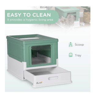 Φορητή Κλειστή Τουαλέτα Γάτας με Φτυαράκι 47.5 x 35.5 x 36.7 cm Paw... Φορητή Κλειστή Τουαλέτα Γάτας με Φτυαράκι 47.5 x 35.5 x 36.7 cm Paw...