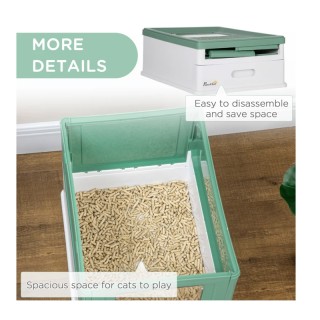 Φορητή Κλειστή Τουαλέτα Γάτας με Φτυαράκι 47.5 x 35.5 x 36.7 cm Paw... Φορητή Κλειστή Τουαλέτα Γάτας με Φτυαράκι 47.5 x 35.5 x 36.7 cm Paw...