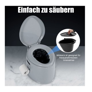 Φορητή Τουαλέτα Κάμπινγκ 41 x 49 x 34 cm Costway HW63911GR