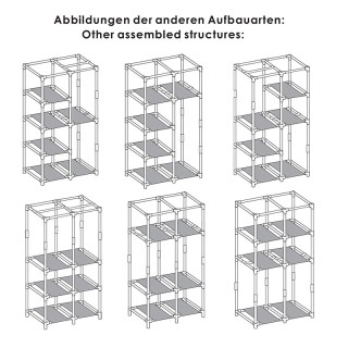 Φορητή Υφασμάτινη Ντουλάπα με Μεταλλικό Σκελετό Χρώματος Μαύρο 88 x...