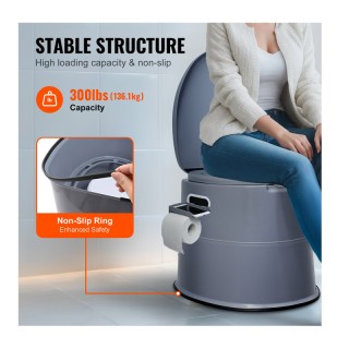 Φορητή Χημική Τουαλέτα 5 Lt 500 x 467 x 400 mm VEVOR MTSBXSMT300BBW... Φορητή Χημική Τουαλέτα 5 Lt 500 x 467 x 400 mm VEVOR MTSBXSMT300BBW...