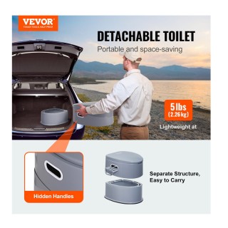 Φορητή Χημική Τουαλέτα 5 Lt 500 x 467 x 400 mm VEVOR MTSBXSMT300BBW... Φορητή Χημική Τουαλέτα 5 Lt 500 x 467 x 400 mm VEVOR MTSBXSMT300BBW...