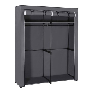 Φορητή Υφασμάτινη Ντουλάπα με Μεταλλικό Σκελετό 140 x 43 x 174 cm S... Φορητή Υφασμάτινη Ντουλάπα με Μεταλλικό Σκελετό 140 x 43 x 174 cm S...