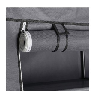 Φορητή Υφασμάτινη Ντουλάπα με Μεταλλικό Σκελετό 140 x 43 x 174 cm S... Φορητή Υφασμάτινη Ντουλάπα με Μεταλλικό Σκελετό 140 x 43 x 174 cm S...