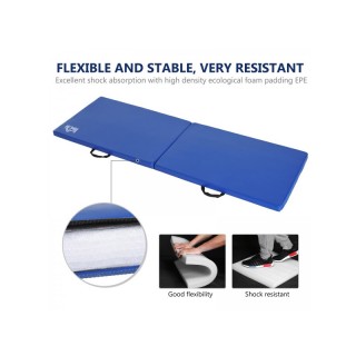 Φορητό Αναδιπλούμενο Στρώμα Γυμναστικής Χρώματος Μπλε HOMCOM A93-033BU Φορητό Αναδιπλούμενο Στρώμα Γυμναστικής Χρώματος Μπλε HOMCOM A93-033BU