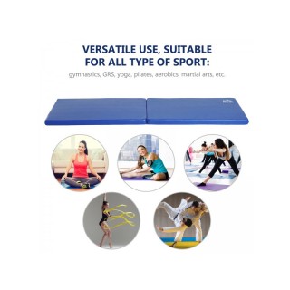 Φορητό Αναδιπλούμενο Στρώμα Γυμναστικής Χρώματος Μπλε HOMCOM A93-033BU Φορητό Αναδιπλούμενο Στρώμα Γυμναστικής Χρώματος Μπλε HOMCOM A93-033BU