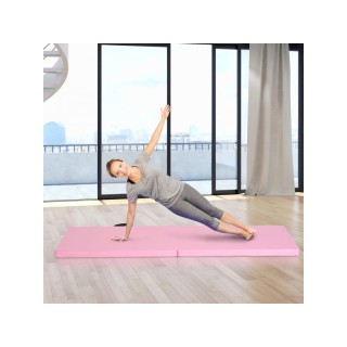 Φορητό Αναδιπλούμενο Στρώμα Γυμναστικής Χρώματος Ροζ HOMCOM A93-033PK Φορητό Αναδιπλούμενο Στρώμα Γυμναστικής Χρώματος Ροζ HOMCOM A93-033PK