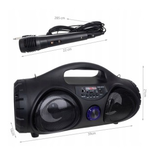 Φορητό Ασύρματο Ηχείο Bluetooth FM με Μικρόφωνο και Τηλεχειριστήριο...