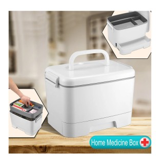 Φορητό Πλαστικό Κουτί Αποθήκευσης Φαρμάκων 33 x 23 x 23 cm Bakaji 0... Φορητό Πλαστικό Κουτί Αποθήκευσης Φαρμάκων 33 x 23 x 23 cm Bakaji 0...