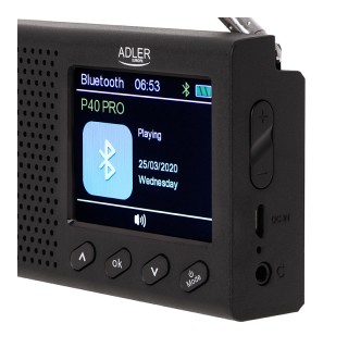 Φορητό Ραδιόφωνο με Bluetooth και Έγχρωμη Οθόνη LCD Adler AD-1198 Φορητό Ραδιόφωνο με Bluetooth και Έγχρωμη Οθόνη LCD Adler AD-1198