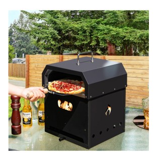 Φορητός Φούρνος Πίτσας με Κάρβουνο Πολλαπλών Χρήσεων 4 σε 1 36 x 33... Φορητός Φούρνος Πίτσας με Κάρβουνο Πολλαπλών Χρήσεων 4 σε 1 36 x 33...