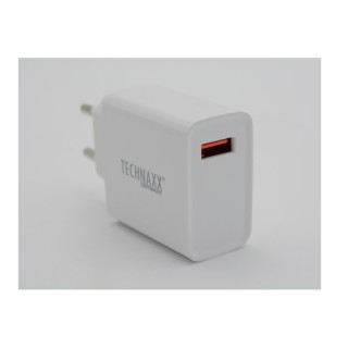 Φορτιστής Πρίζας Γρήγορης Φόρτισης USB TYPE-A 18 W Technaxx TX-197 Φορτιστής Πρίζας Γρήγορης Φόρτισης USB TYPE-A 18 W Technaxx TX-197
