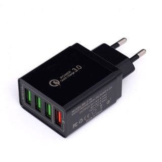 Φορτιστής Πρίζας με 3 Θύρες USB 3.1A και 1 USB QC 3.0 Kraft&Dele KD...