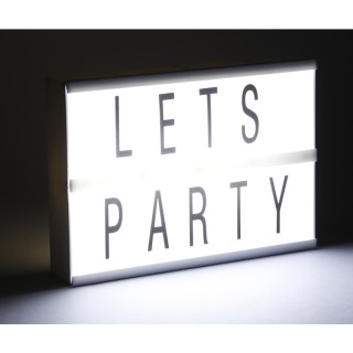 Φωτιζόμενος LED Πίνακας Lightbox A5 με 60 Γράμματα και Σύμβολα Grun...