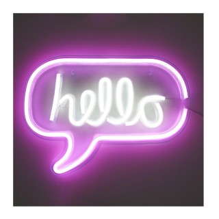 Διακοσμητικό Φωτιστικό Neon Hello 43 x 2 x 31 cm Home Deco Factory ... Διακοσμητικό Φωτιστικό Neon Hello 43 x 2 x 31 cm Home Deco Factory ...