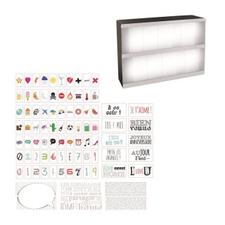 Φωτιζόμενος Πίνακας Lightbox A5 με 86 Γράμματα και Σύμβολα Home Dec...