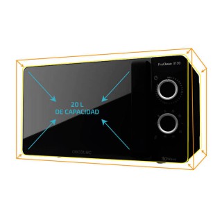 Φούρνος Μικροκυμάτων με Γκριλ 20 Lt 700 W Cecotec ProClean 3130 CEC...