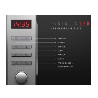 Φούρνος Μικροκυμάτων 20 Lt 700 W Cecotec ProClean 5010 Inox CEC-01534 Φούρνος Μικροκυμάτων 20 Lt 700 W Cecotec ProClean 5010 Inox CEC-01534