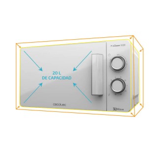 Φούρνος Μικροκυμάτων με Γκριλ 20 Lt 700 W Cecotec ProClean 3120 CEC...