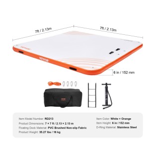 Φουσκωτή Πλωτή Πλατφόρμα με Σκάλα και Αντλία Φουσκώματος 2.13 x 2.1... Φουσκωτή Πλωτή Πλατφόρμα με Σκάλα και Αντλία Φουσκώματος 2.13 x 2.1...