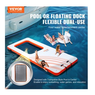 Φουσκωτή Πλωτή Πλατφόρμα με Σκάλα και Αντλία Φουσκώματος 4.57 x 1.9... Φουσκωτή Πλωτή Πλατφόρμα με Σκάλα και Αντλία Φουσκώματος 4.57 x 1.9...