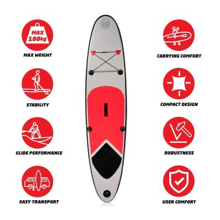 Φουσκωτή Σανίδα SUP με Αξεσουάρ 243 x 57 cm Bakaji 8711252196077 Φουσκωτή Σανίδα SUP με Αξεσουάρ 243 x 57 cm Bakaji 8711252196077