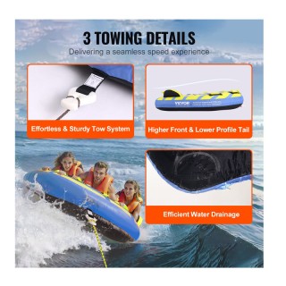 Φουσκωτό Ρυμουλκούμενο Θαλάσσιο Παιχνίδι 3 Ατόμων 1580 mm VEVOR CQT... Φουσκωτό Ρυμουλκούμενο Θαλάσσιο Παιχνίδι 3 Ατόμων 1580 mm VEVOR CQT...