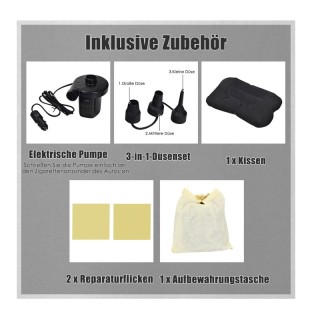 Φουσκωτό Στρώμα Αυτοκινήτου 142 x 91 x 48 cm με Ηλεκτρική Αντλία Co... Φουσκωτό Στρώμα Αυτοκινήτου 142 x 91 x 48 cm με Ηλεκτρική Αντλία Co...