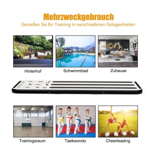 Φουσκωτό Στρώμα Γυμναστικής με Αντλία Αέρος 100 x 300 x 10 cm Χρώμα...