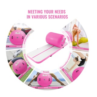 Φουσκωτό Στρώμα Γυμναστικής με Κύλινδρο Αέρα και Αντλία Αέρος 1010 ...