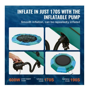 Φουσκωτό Τραμπολίνο Νερού 3100 mm 185 Kg VEVOR BTKSSBCLLS10T79VOV2 Φουσκωτό Τραμπολίνο Νερού 3100 mm 185 Kg VEVOR BTKSSBCLLS10T79VOV2