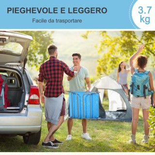 Outsunny Πτυσσόμενη ξαπλώστρα με ανακλινόμενη πλάτη και μαξιλάρι, 1...