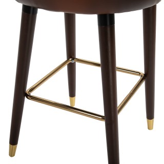 Σετ Homcom 2 ψηλά σκαμπό μπαρ με επένδυση σε καφέ και χρυσό βιομηχα... Σετ Homcom 2 ψηλά σκαμπό μπαρ με επένδυση σε καφέ και χρυσό βιομηχα...