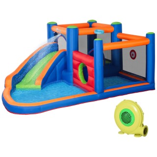 Outsunny Bouncy Castle για παιδιά 3-8 ετών με τσουλήθρα, τραμπολίνο... Outsunny Bouncy Castle για παιδιά 3-8 ετών με τσουλήθρα, τραμπολίνο...