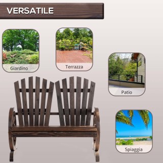 Outsunny Country Style Ξύλινος πάγκος κήπου με υποβραχιόνια τροχών,... Outsunny Country Style Ξύλινος πάγκος κήπου με υποβραχιόνια τροχών,...