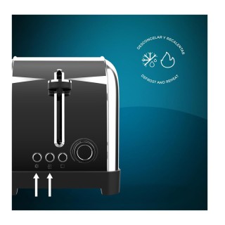 Φρυγανιέρα 2 Θέσεων 1500 W Cecotec Toastin time 1500 Inox CEC-04841 Φρυγανιέρα 2 Θέσεων 1500 W Cecotec Toastin time 1500 Inox CEC-04841